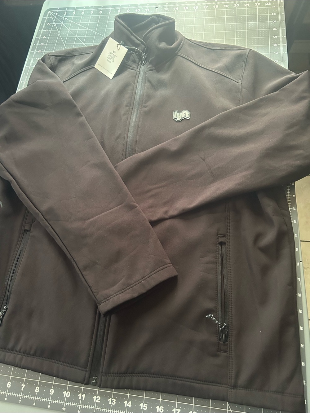 Lyft Men's Brown Lightweight Zip-Front Jacket